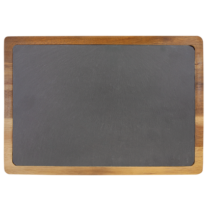 Slate Cutting Board with Acacia Wood